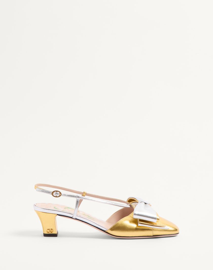 BOWOW SLINGBACK PUMPS IN LAMINATED NAPPA 45MM - Image 8